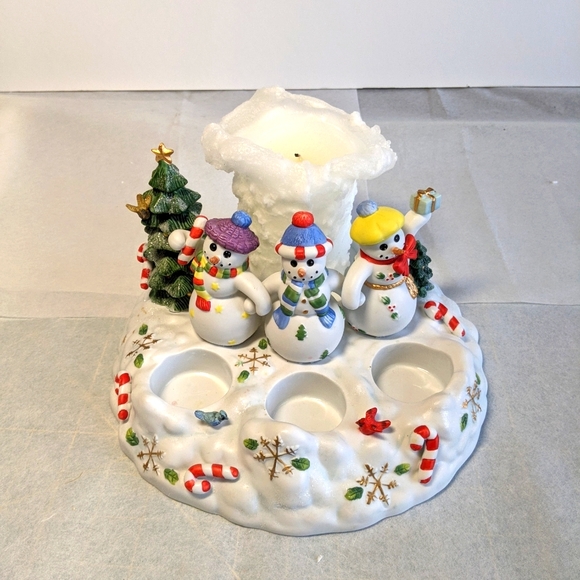 PartyLite Bisque Porcelain Candle Holder